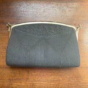 Vintage Brown Cordé Clutch Purse